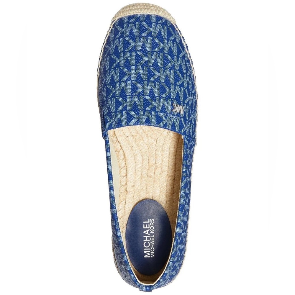 MICHAEL KORS-  Kendrick Logo Printed Slip-On Espadrilles, NEW - Picture 4 of 5